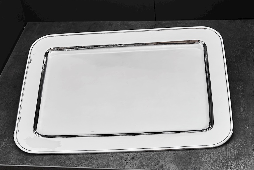 Rectangular Tray silver 1924 grammi Zanolli Vintage