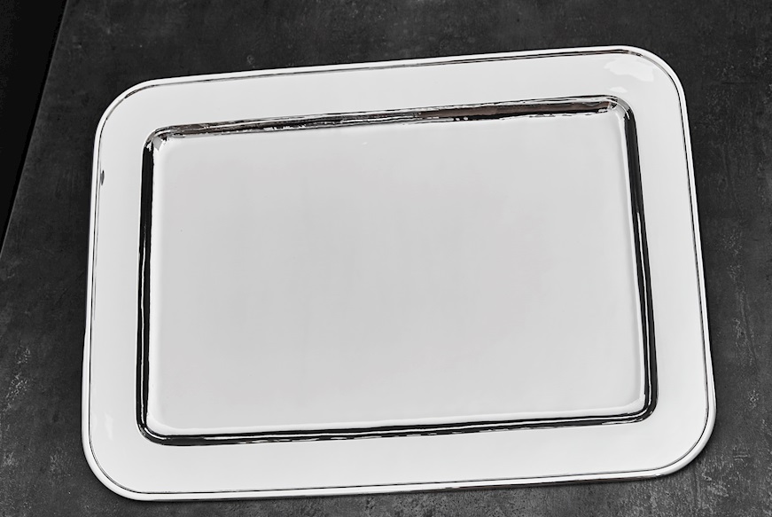 Rectangular Tray silver 1924 grammi Zanolli Vintage