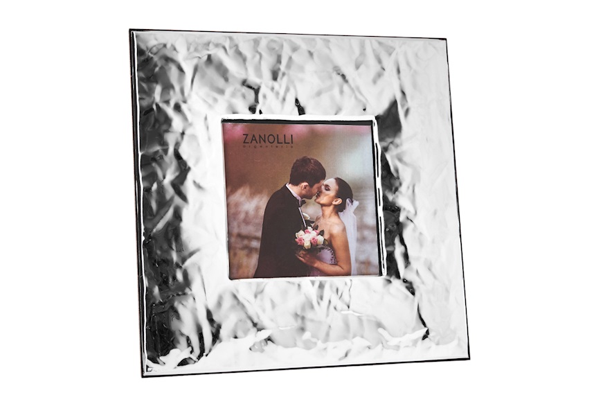 Picture frame Stropicciata bilaminated Silver Selezione Zanolli