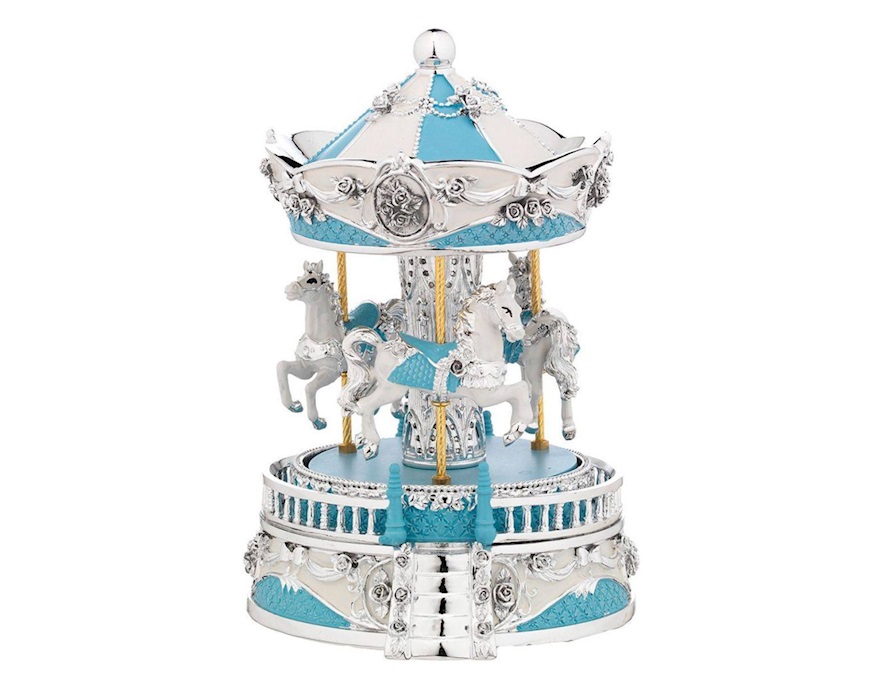 Carillon Giostra dei cavalli celeste Selezione Zanolli