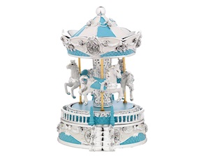 Carillon Giostra dei cavalli celeste Selezione Zanolli