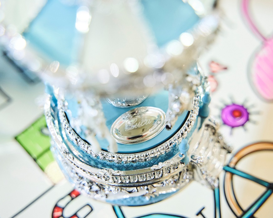 Carillon Giostra dei cavalli celeste Selezione Zanolli