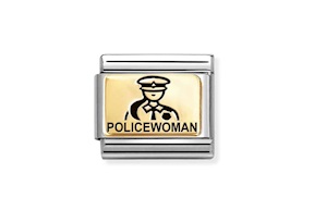 Poliziotta Composable acciaio e oro Nomination