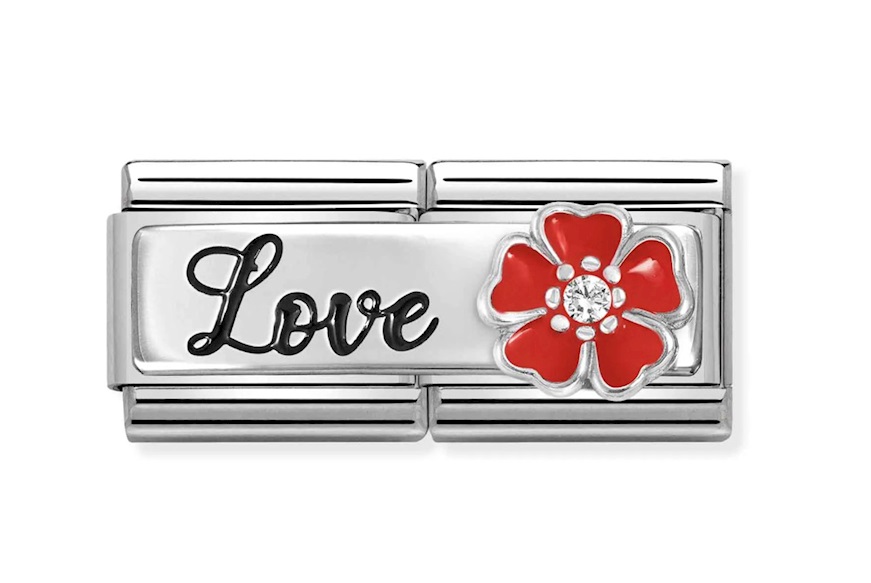 Love Composable steel silver and zircons Nomination