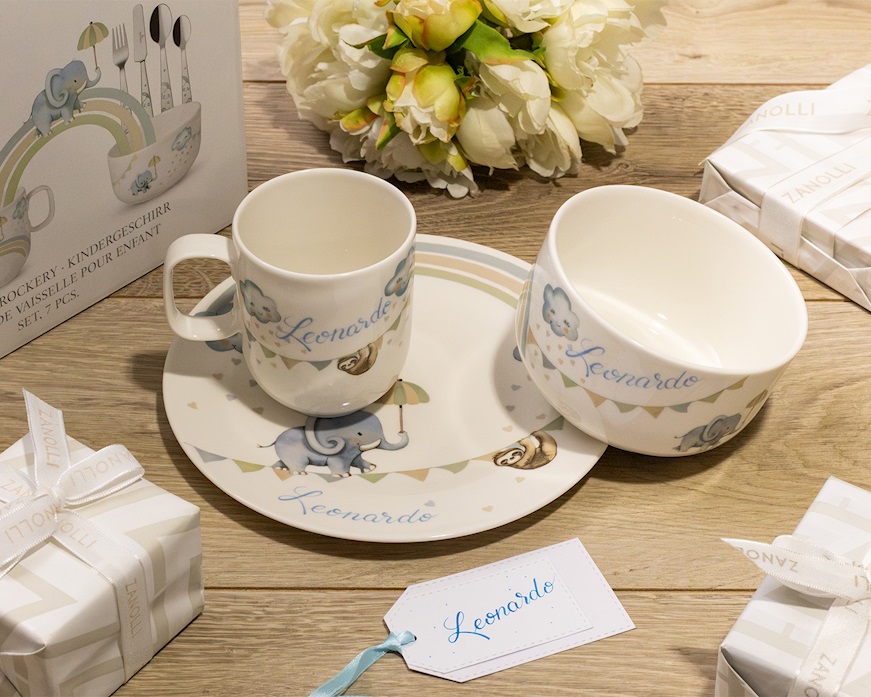 Baby set Walk like an Elephant porcelain 7 pieces Villeroy & Boch