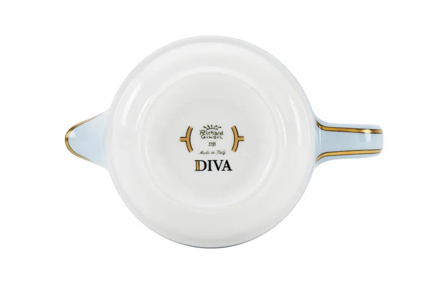 Lattiera Diva porcellana celeste Richard Ginori