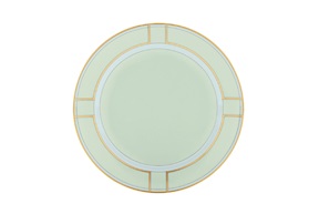 Piatto dessert Diva porcellana verde Richard Ginori