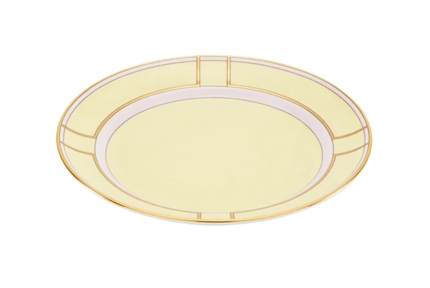 Dessert plate Diva porcelain yellow Richard Ginori
