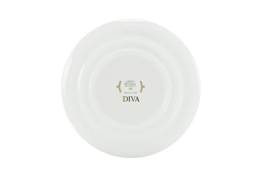Dessert plate Diva porcelain pink Richard Ginori