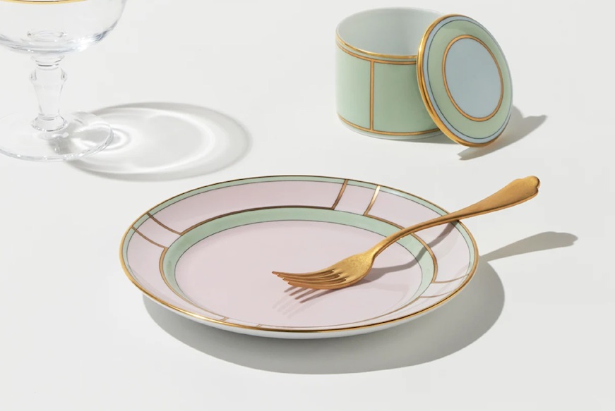 Dessert plate Diva porcelain pink Richard Ginori