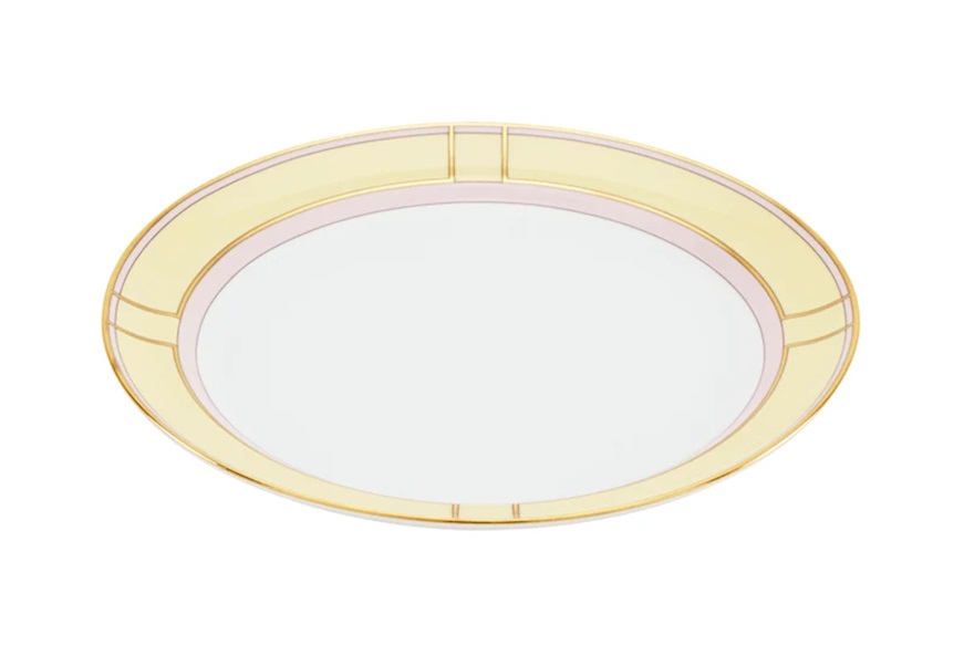Dinner plate Diva porcelain yellow Richard Ginori