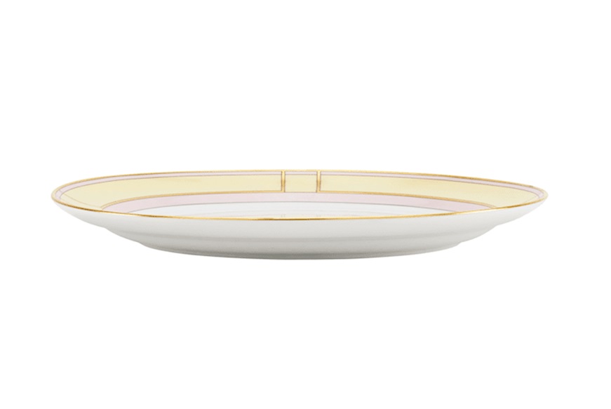 Dinner plate Diva porcelain yellow Richard Ginori
