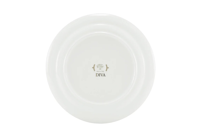 Dinner plate Diva porcelain yellow Richard Ginori