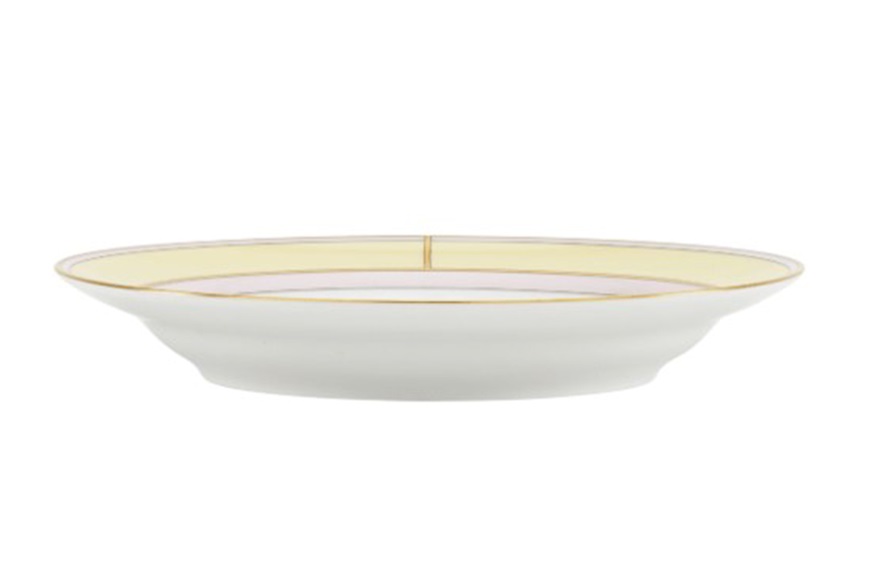 Deep plate Diva porcelain yellow Richard Ginori