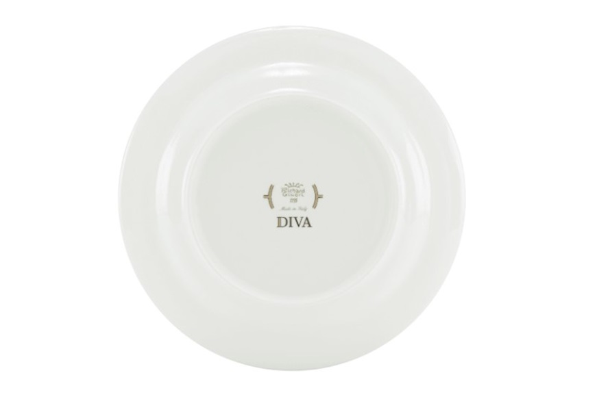 Deep plate Diva porcelain yellow Richard Ginori