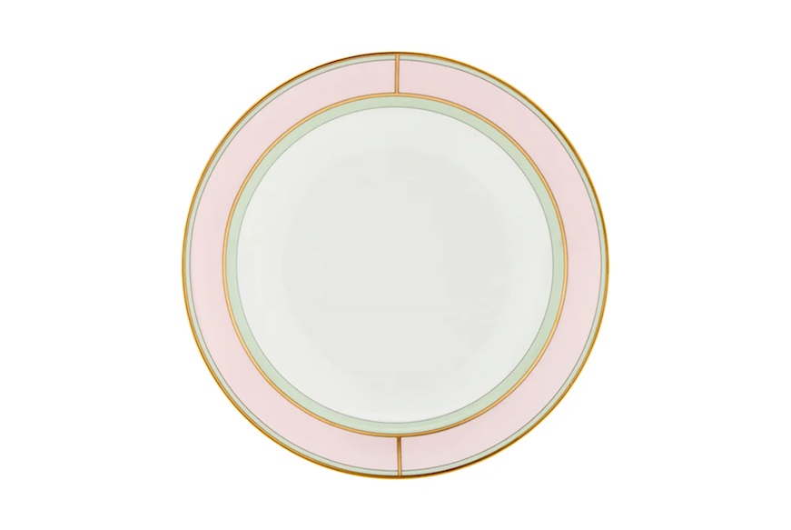 Piatto fondo Diva porcellana rosa Richard Ginori