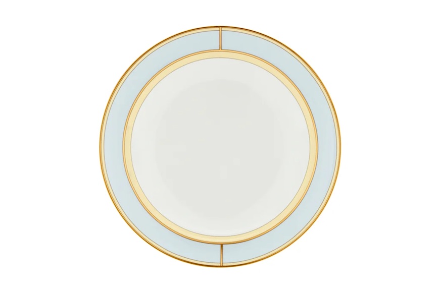 Piatto fondo Diva porcellana celeste Richard Ginori