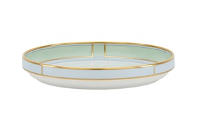 Fruit bowl Diva porcelain green Richard Ginori