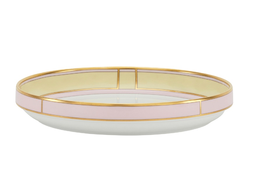 Fruit bowl Diva porcelain yellow Richard Ginori
