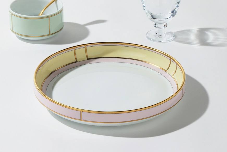 Fruit bowl Diva porcelain yellow Richard Ginori