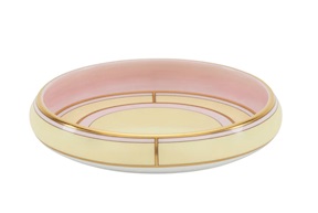 Round valet tray Diva porcelain yellow Richard Ginori