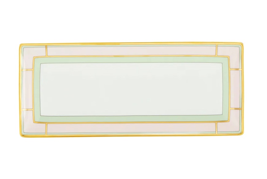 Rectangular valet tray Diva porcelain pink Richard Ginori