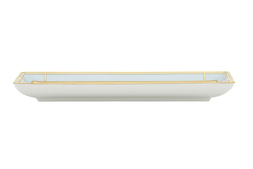 Rectangular valet tray Diva porcelain blue Richard Ginori