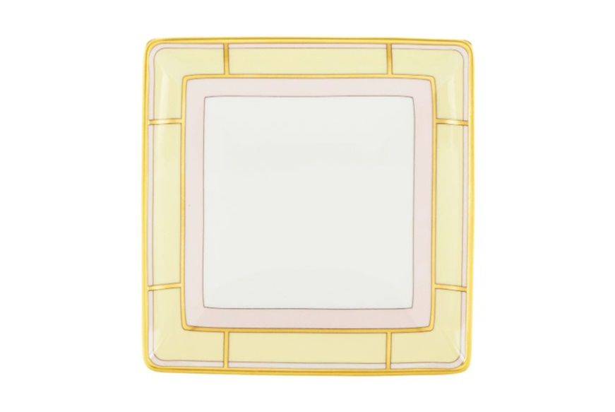 Square valet tray Diva porcelain yellow Richard Ginori