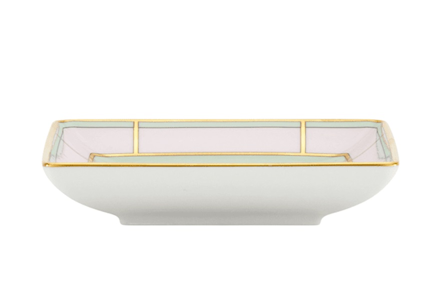 Svuotatasche quadrato Diva porcellana rosa Richard Ginori