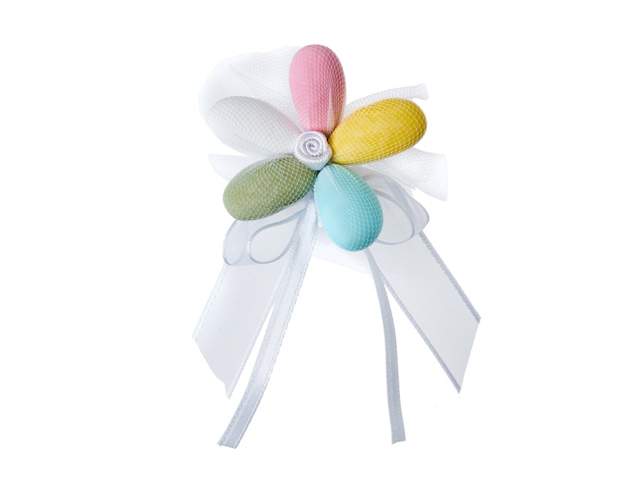 Bomboniera Cane palloncino argento con ciuffo portaconfetti Selezione Zanolli