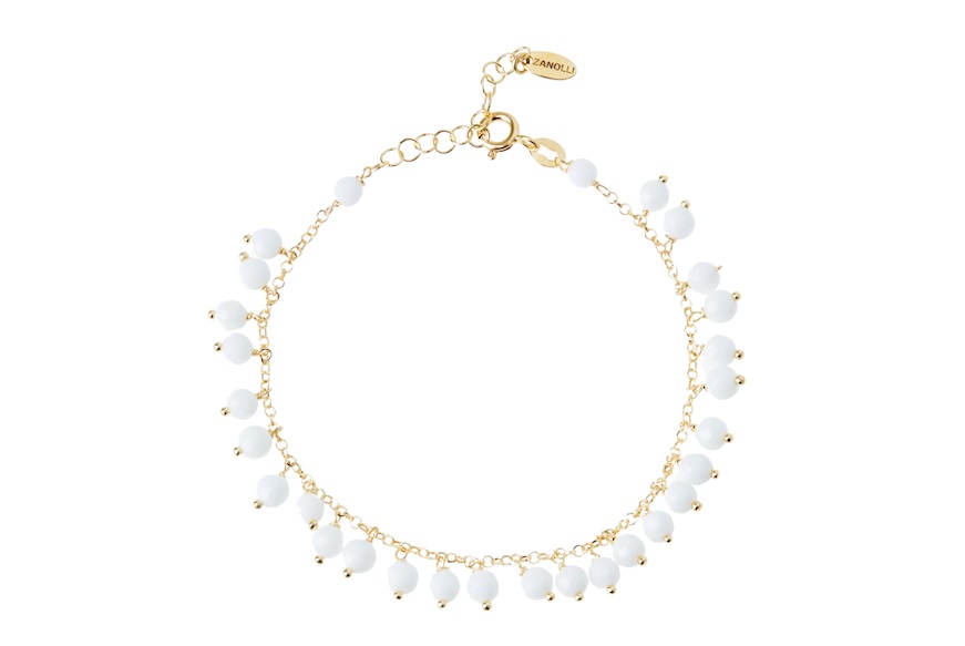 Bracelet silver with white agate Selezione Zanolli