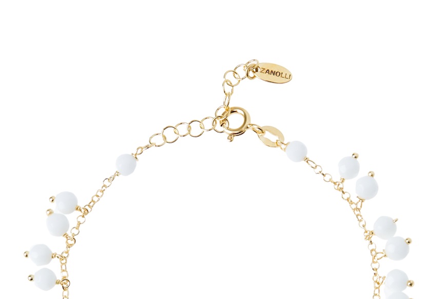 Bracelet silver with white agate Selezione Zanolli