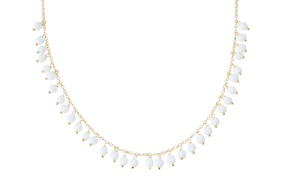 Necklace silver with white agate Selezione Zanolli
