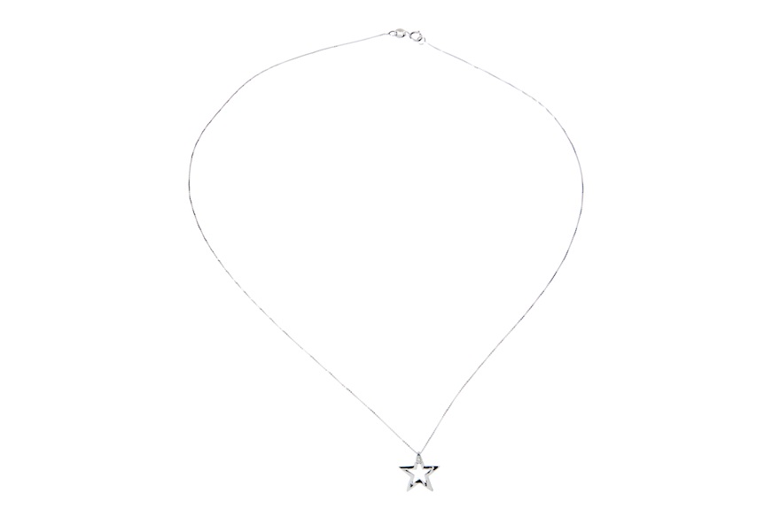 Collana Stella oro 750‰ e diamante Selezione Zanolli