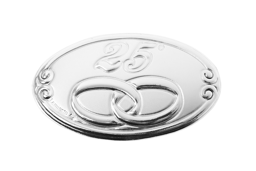 Oval blazon 25° bilaminated Silver Selezione Zanolli