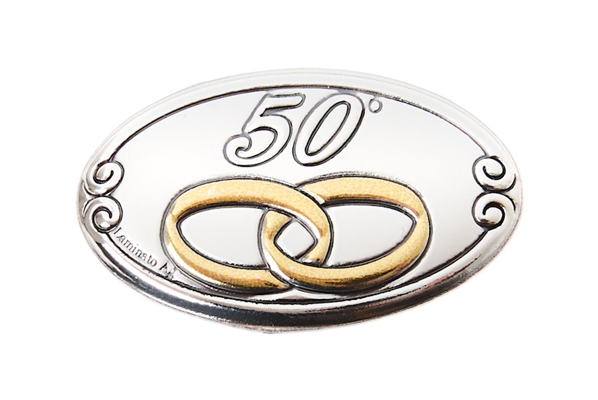 Oval blazon 50° bilaminated Silver Selezione Zanolli