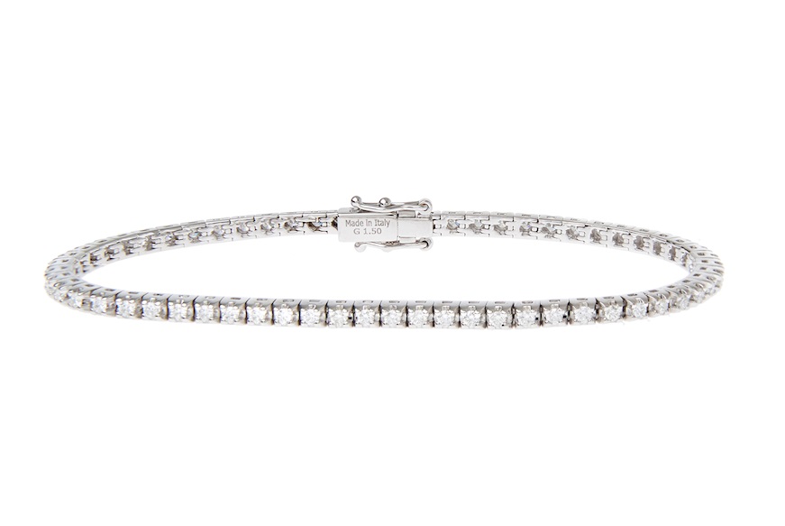 Bracciale Tennis oro 750‰ e diamanti ct. 1.50 Davite & Delucchi