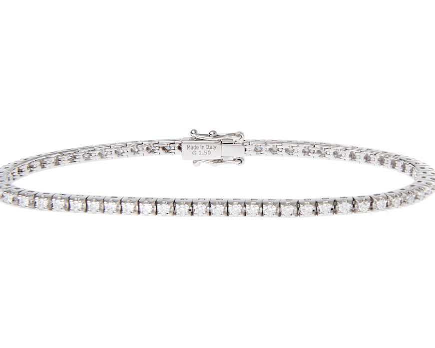 Bracciale tennis oro 750‰ e diamanti ct. 1.50 Davite & Delucchi