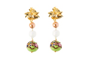 Earrings Norma green Antica Murrina