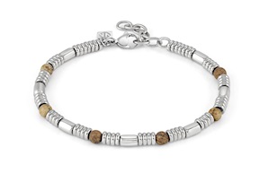 Bracelet Instinctstyle steel and wood Nomination