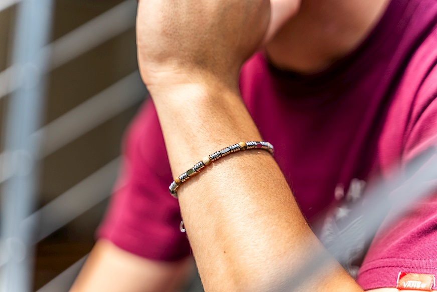 Bracciale Uomo Instinctstyle acciaio e legno Nomination