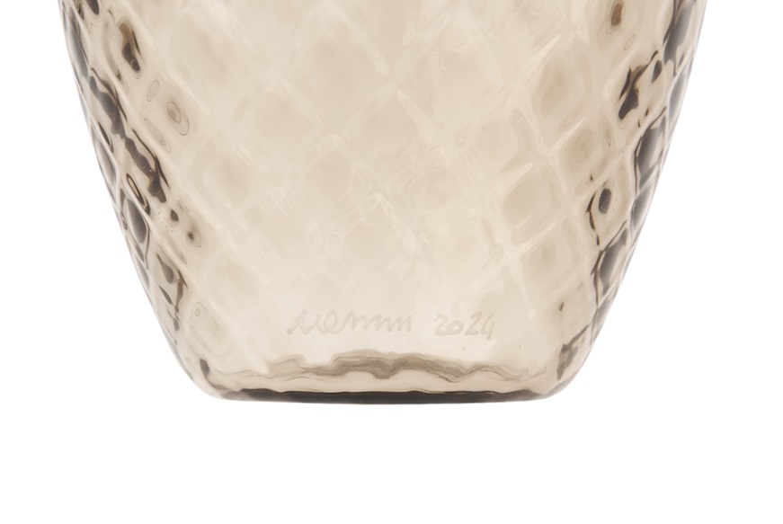 Vaso Gemme Balloton vetro di Murano talpa Venini
