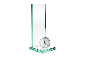 Trofeo cristallo con palla da golf orologio Selezione Zanolli