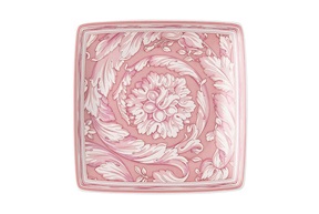 Square bowl Barocco Rose porcelain Versace