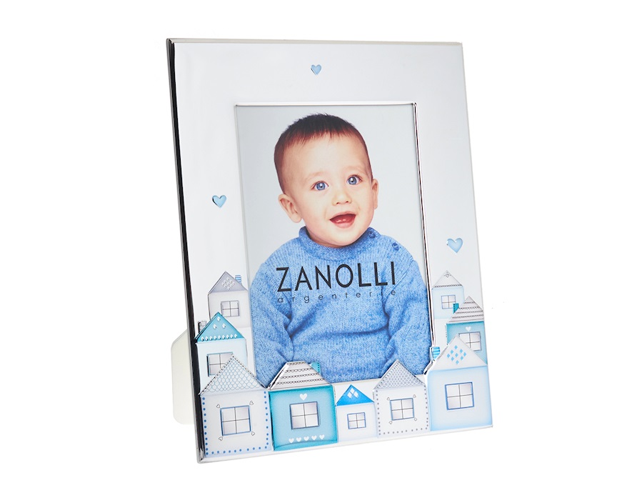 Cornice Casette argento pvd celeste Selezione Zanolli