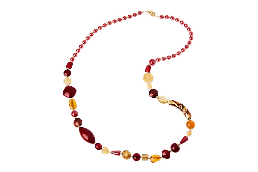 Collana Carnival rosso Antica Murrina