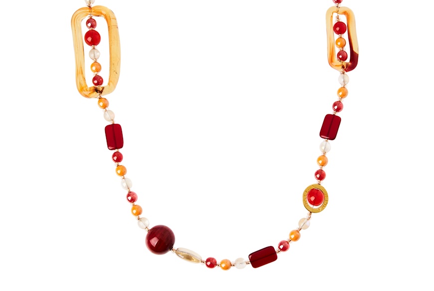 Necklace Lido orange red Antica Murrina