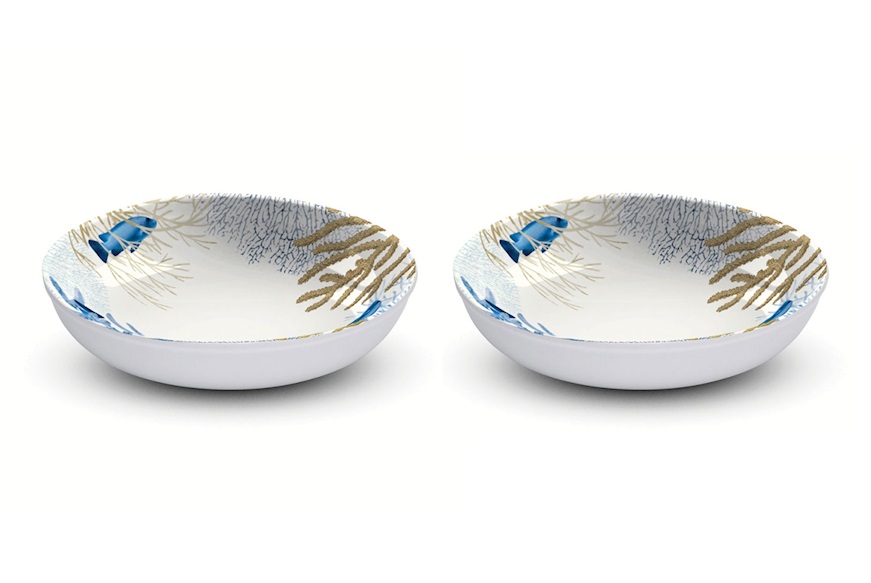 Soup plate set Corallo 2 pieces Emporio Zani