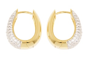Orecchini argento dorato con cubic zirconia Sovrani