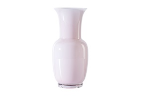 Vase Opalino Murano glass pink Venini